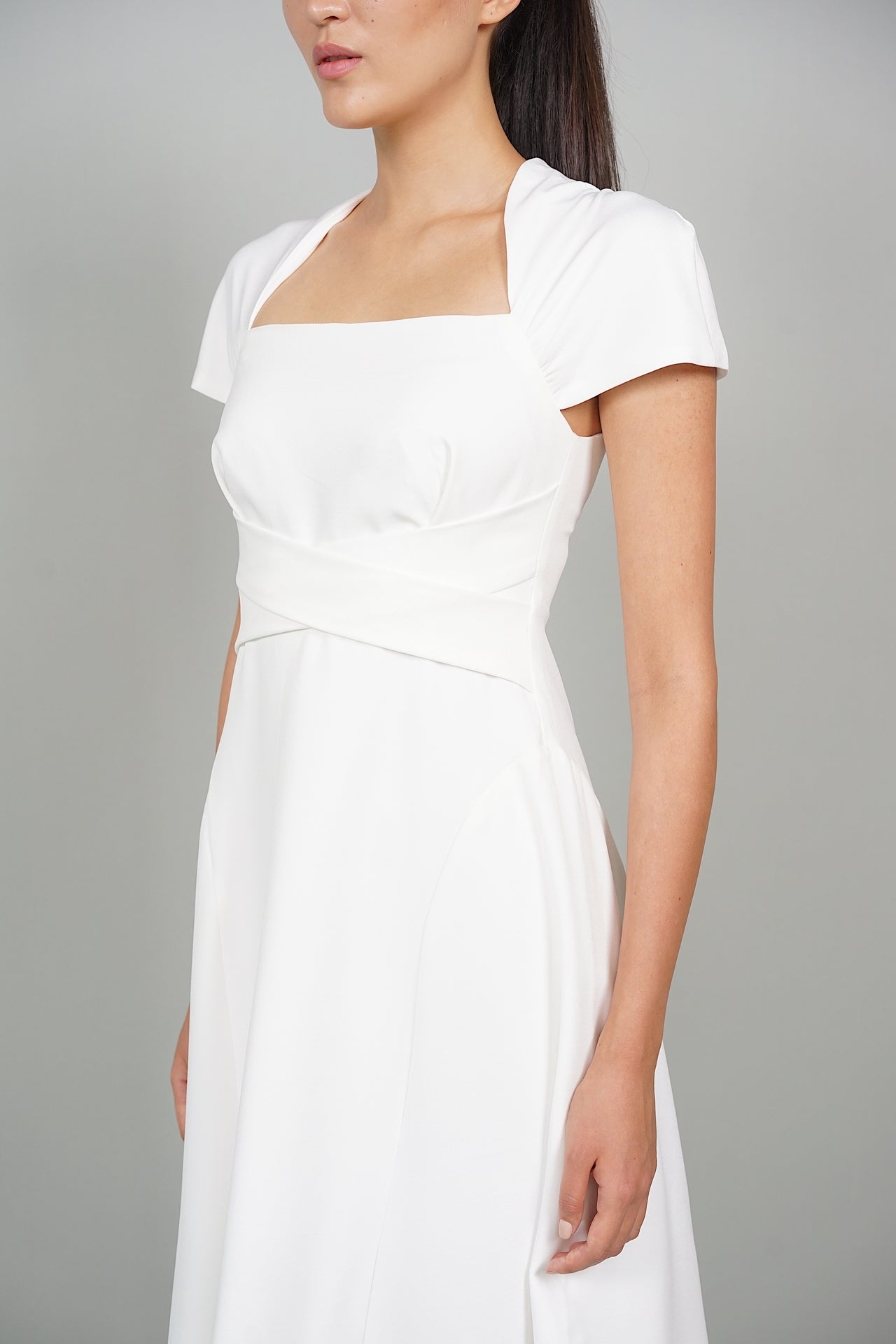 Tibi Midi Dress in White