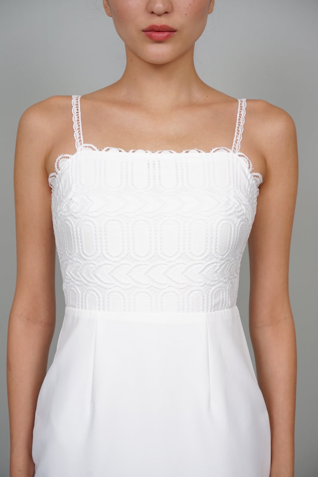 Karlie Midi Dress in White