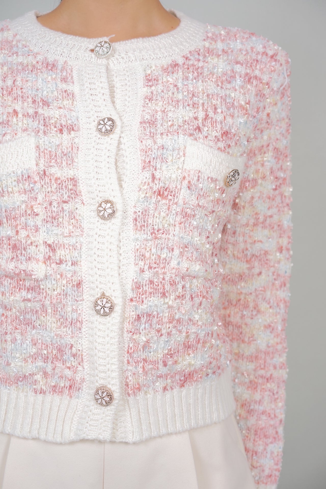 EVERYDAY / Tonya Knit Cardigan in Pink