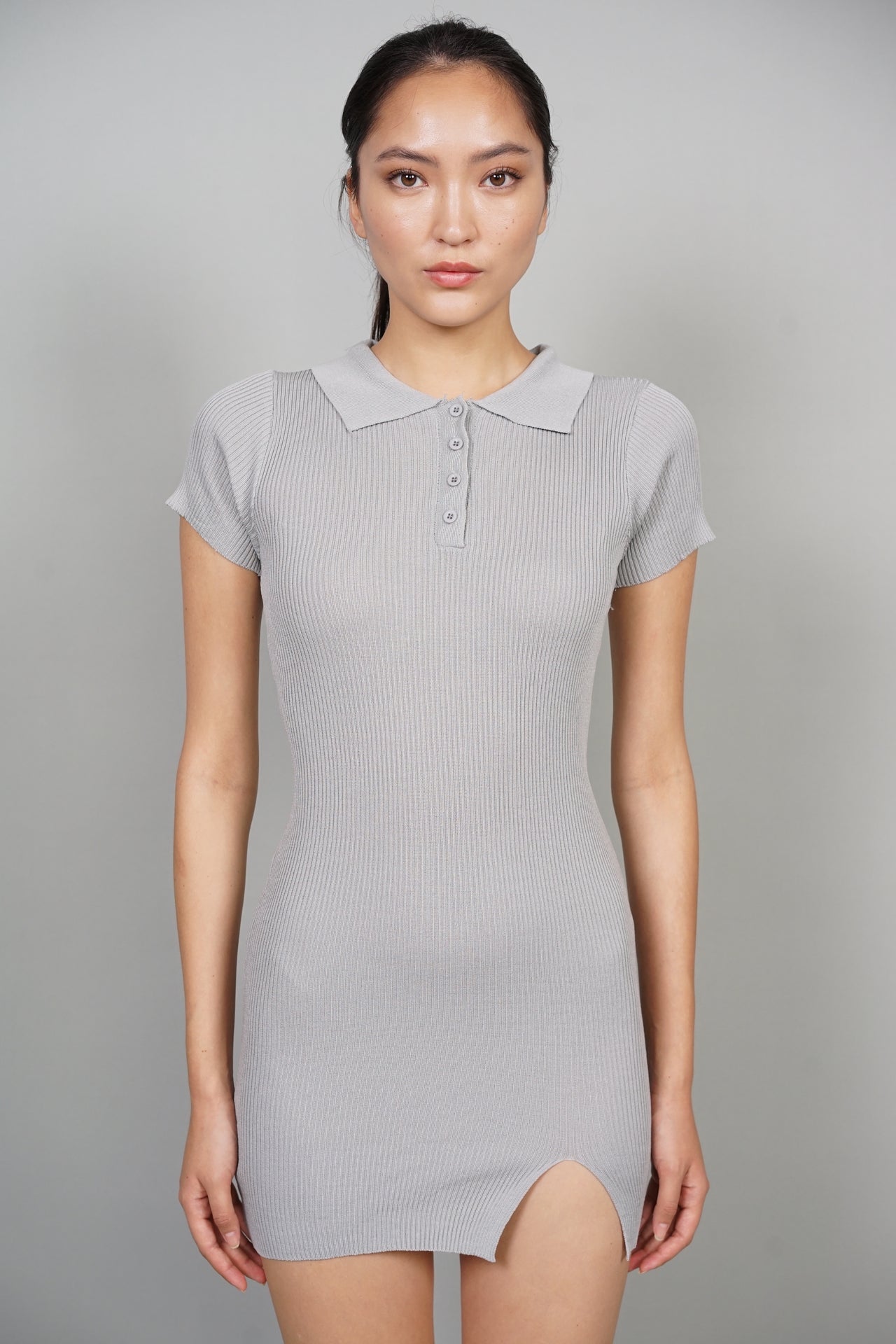 EVERYDAY / Shelby Polo Dress in Grey
