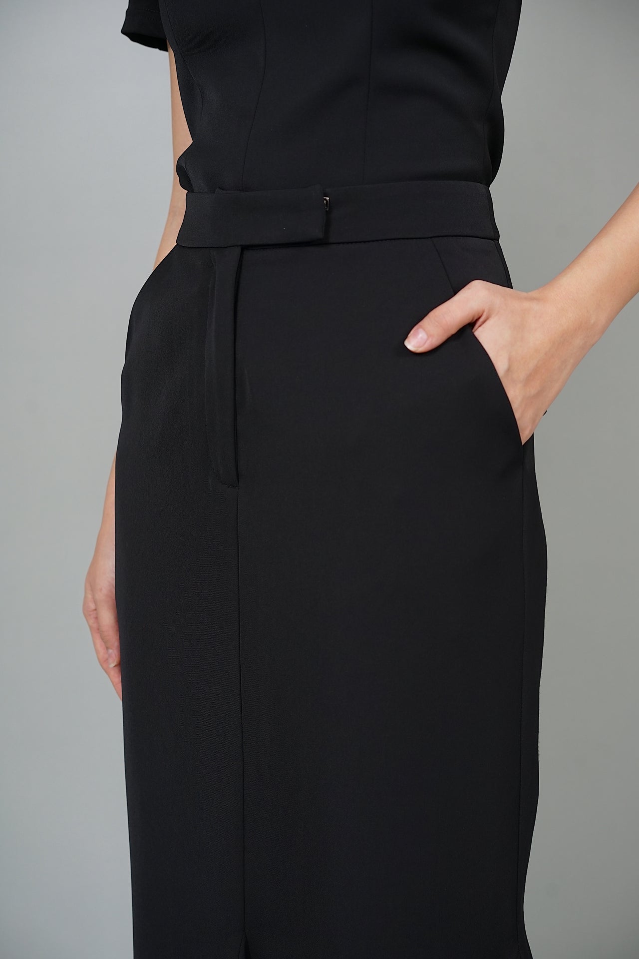 Abela Flute Skirt in Black