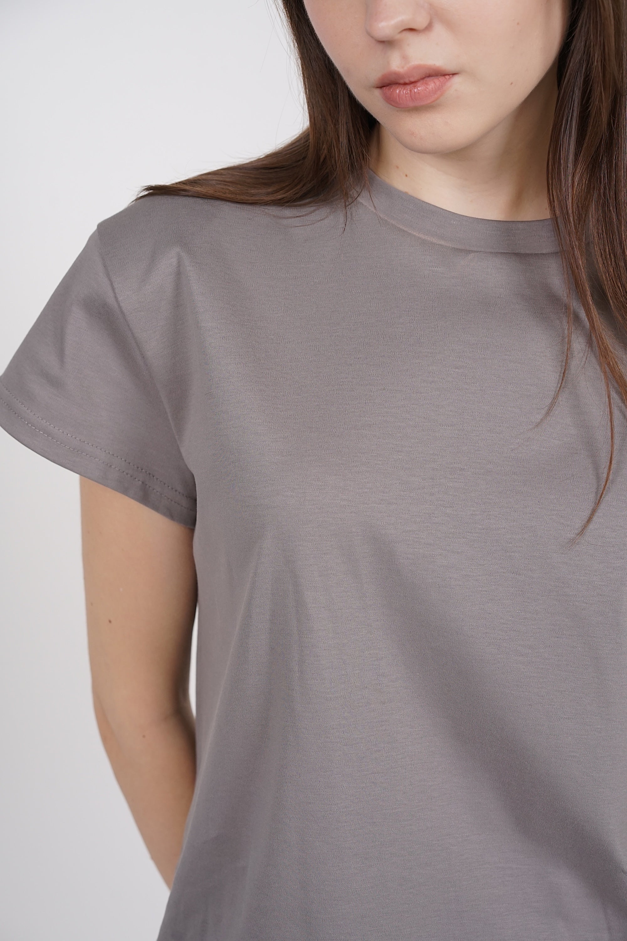Padded Short Sleeve Shirt in Grey