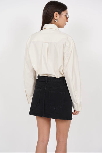 Low Waist Mini Skirt in Black