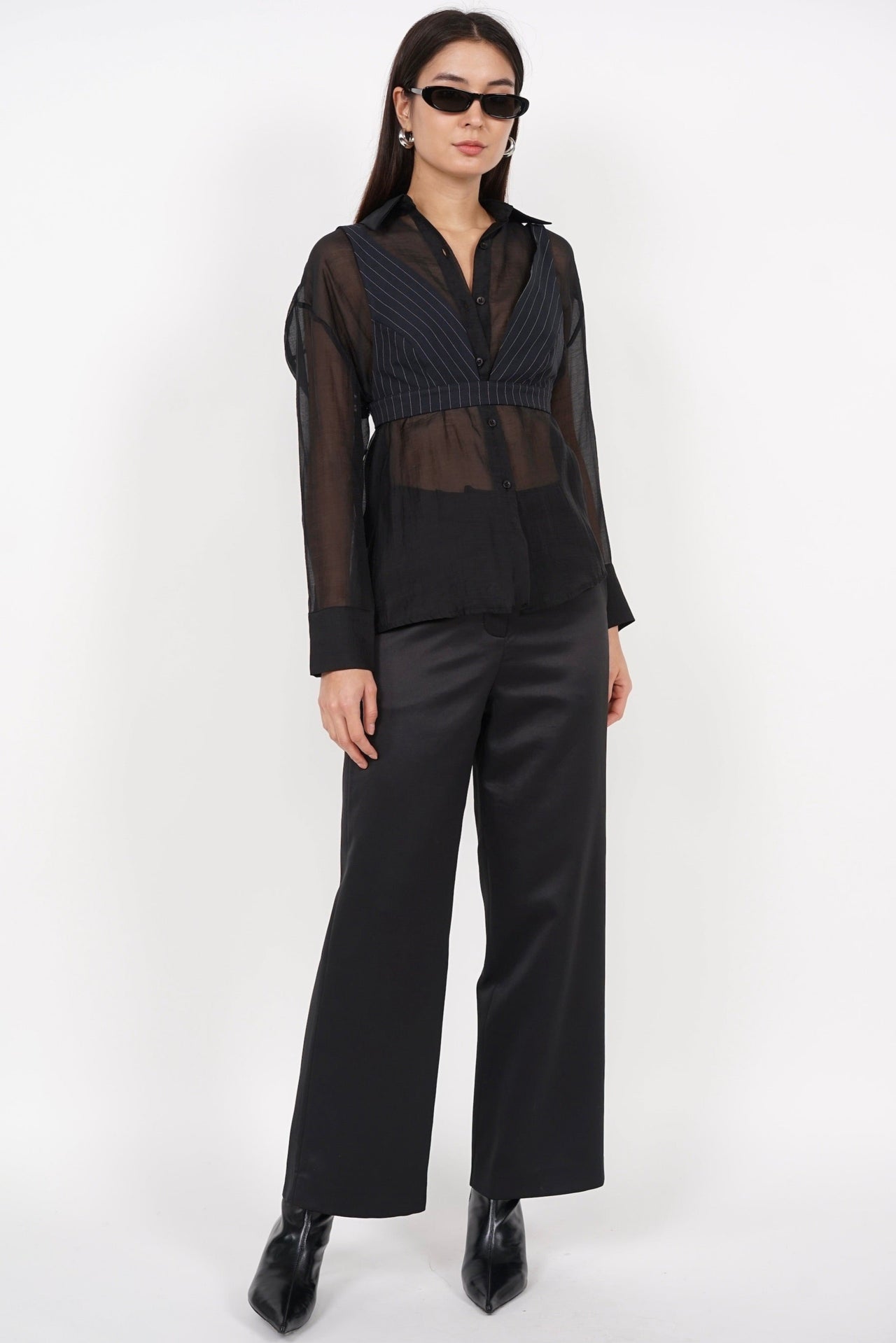 Straight Cut Pants in Black