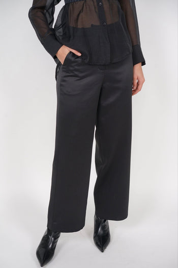 Straight Cut Pants in Black