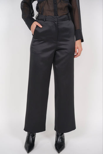 Straight Cut Pants in Black