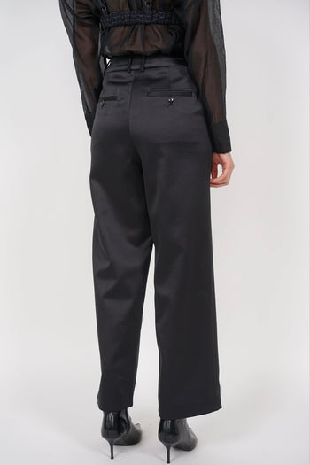 Straight Cut Pants in Black