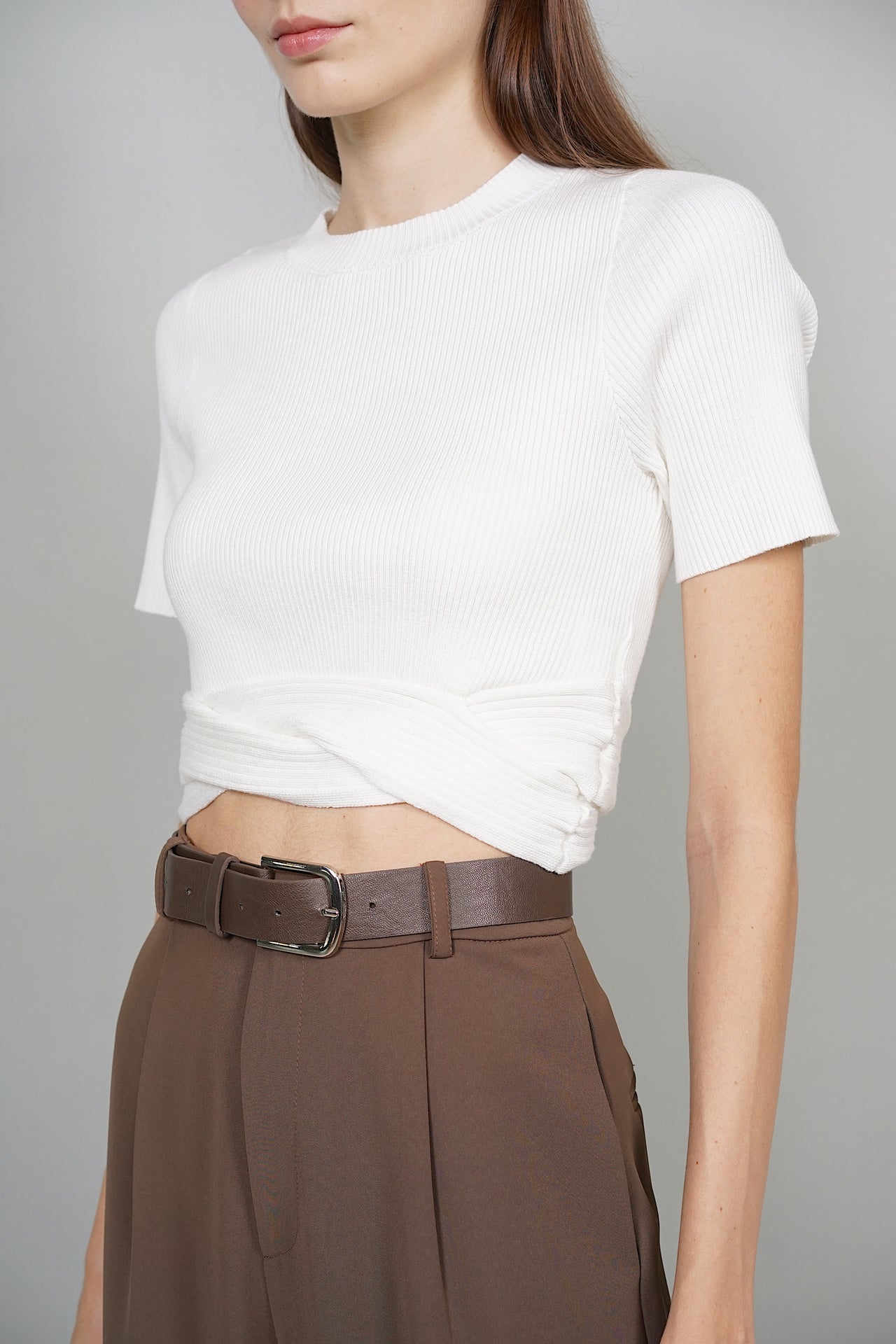 Trina Knit Top in White - Arriving Soon
