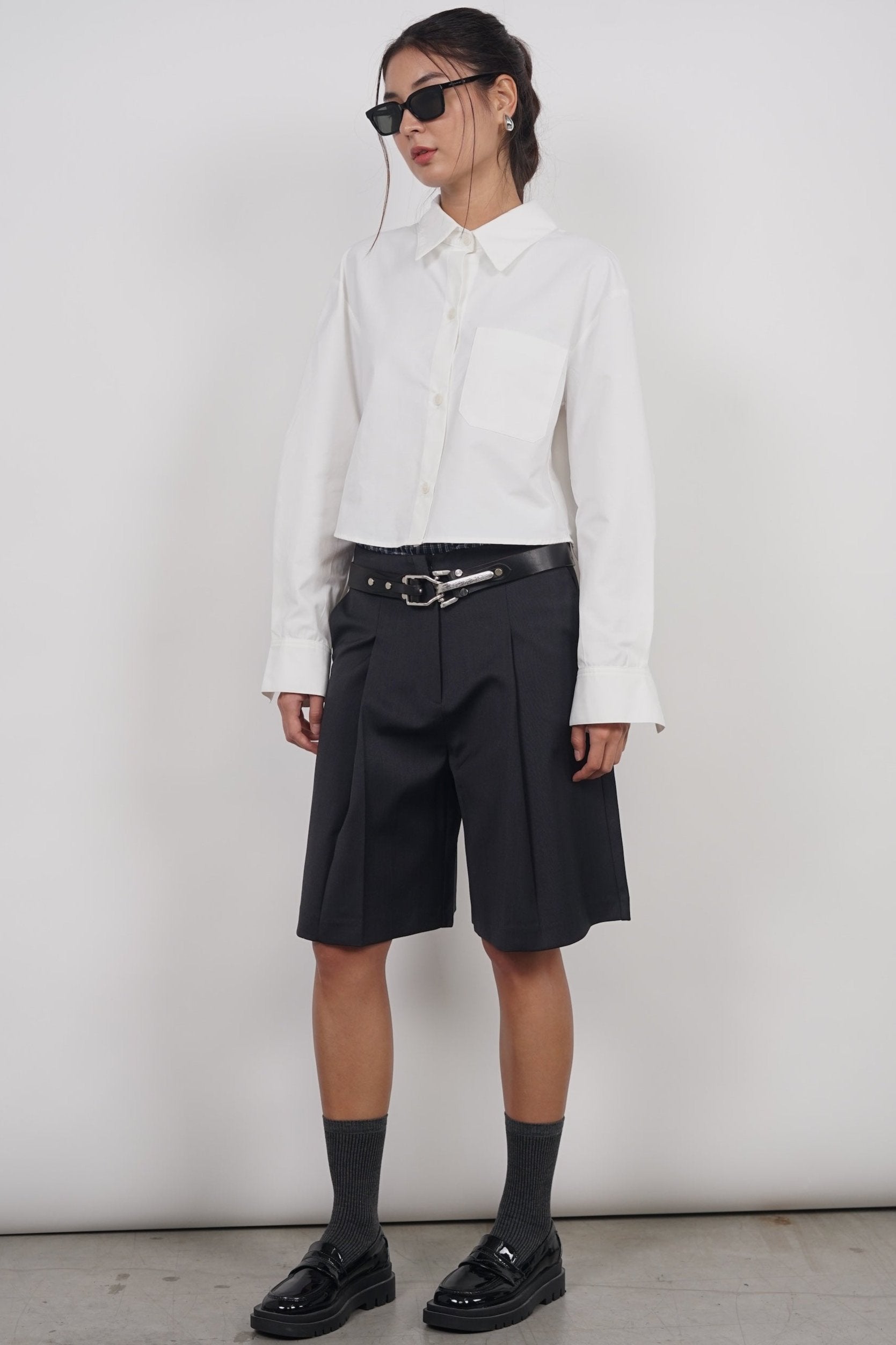 Oversized Button Down Shirt in White