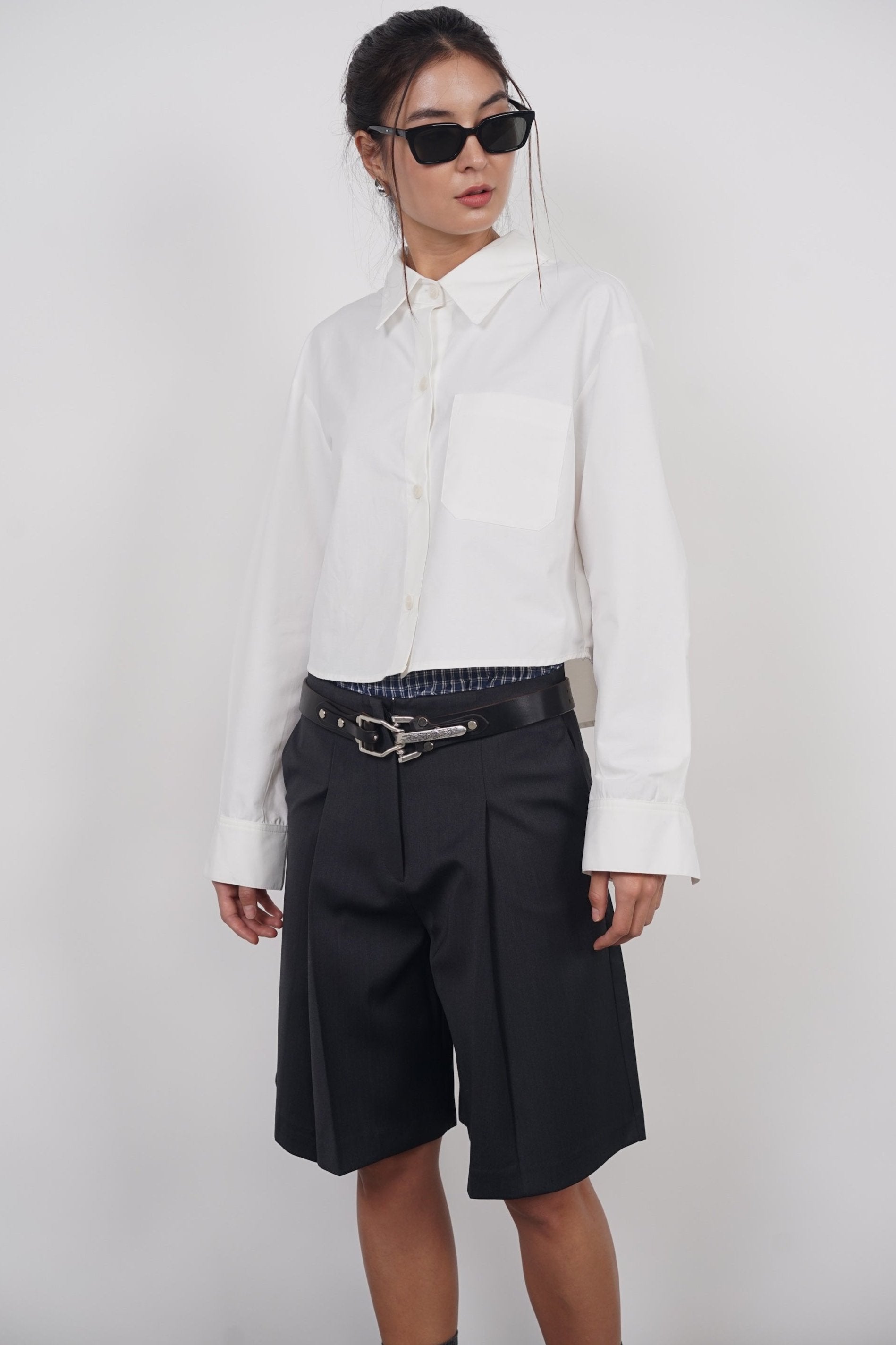 Oversized Button Down Shirt in White