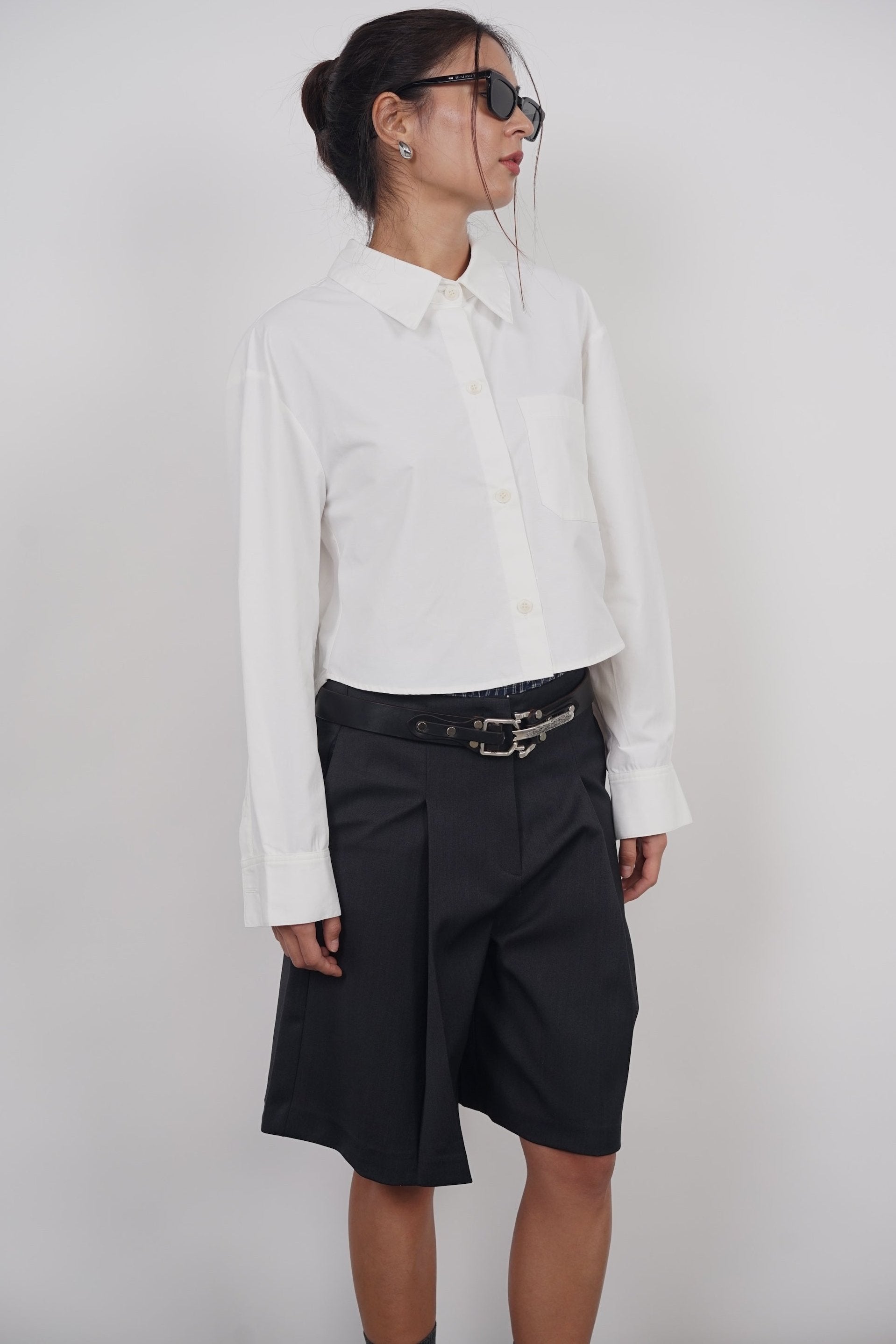 Oversized Button Down Shirt in White