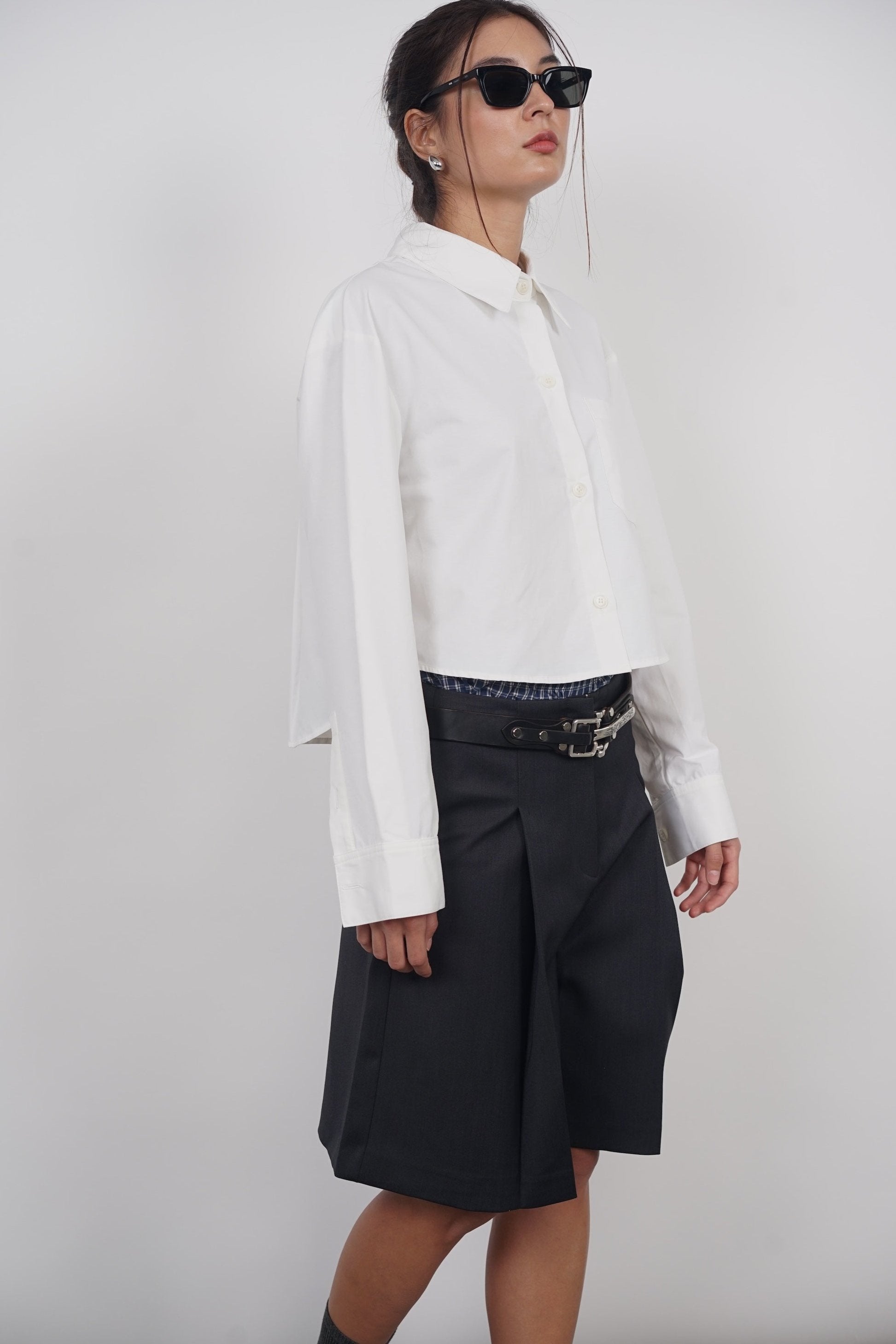 Oversized Button Down Shirt in White