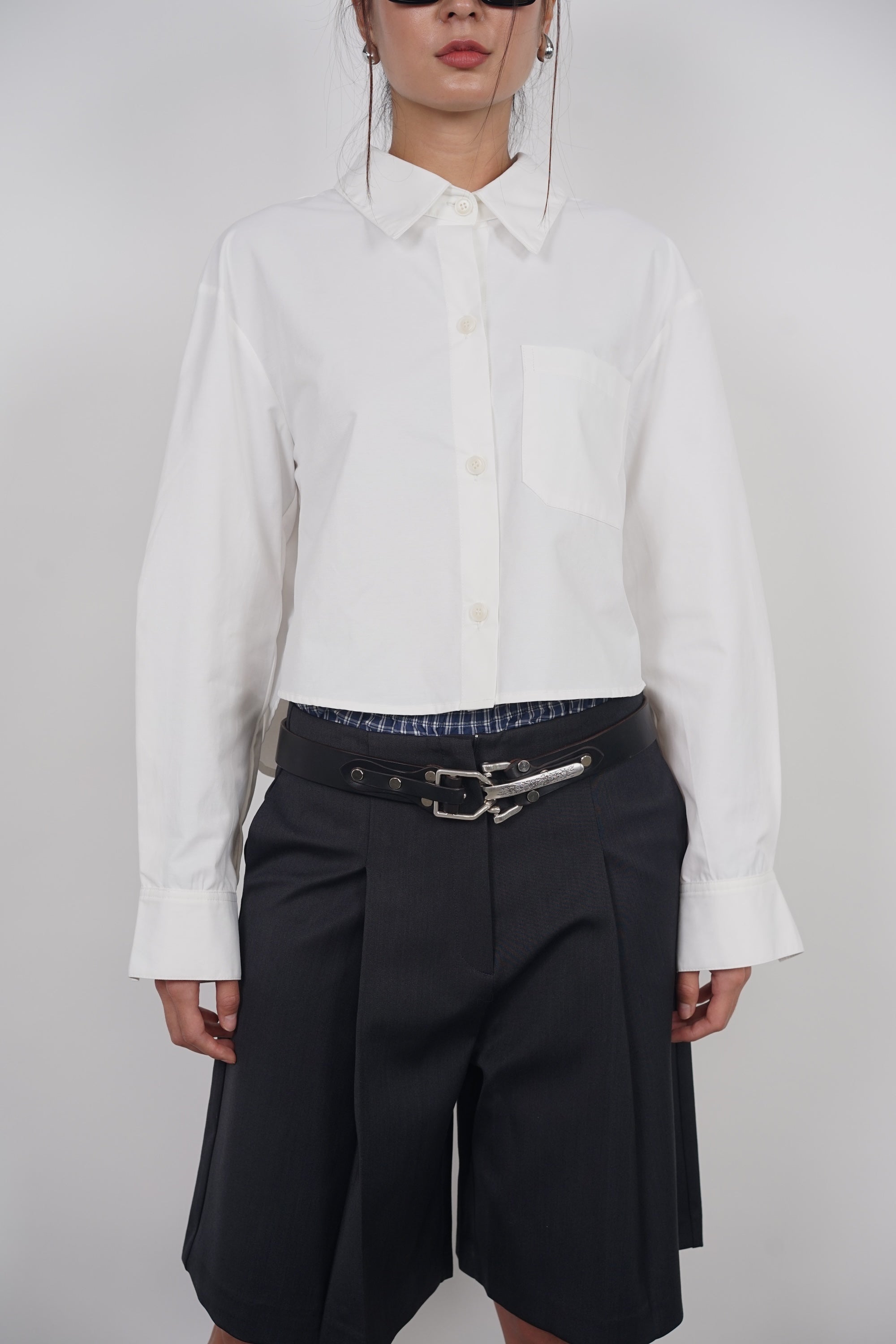Oversized Button Down Shirt in White