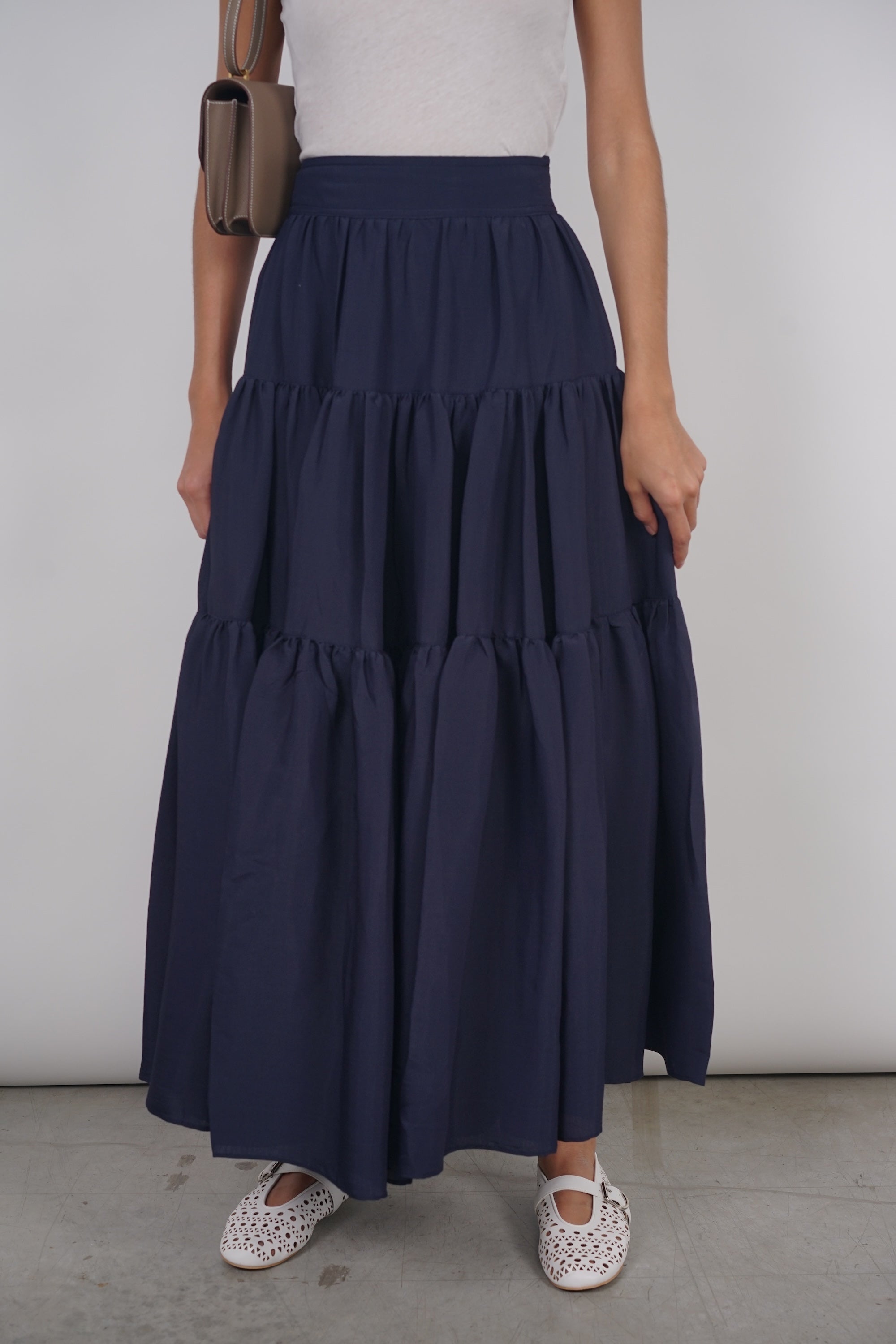 Cloud Maxi Skirt in Navy