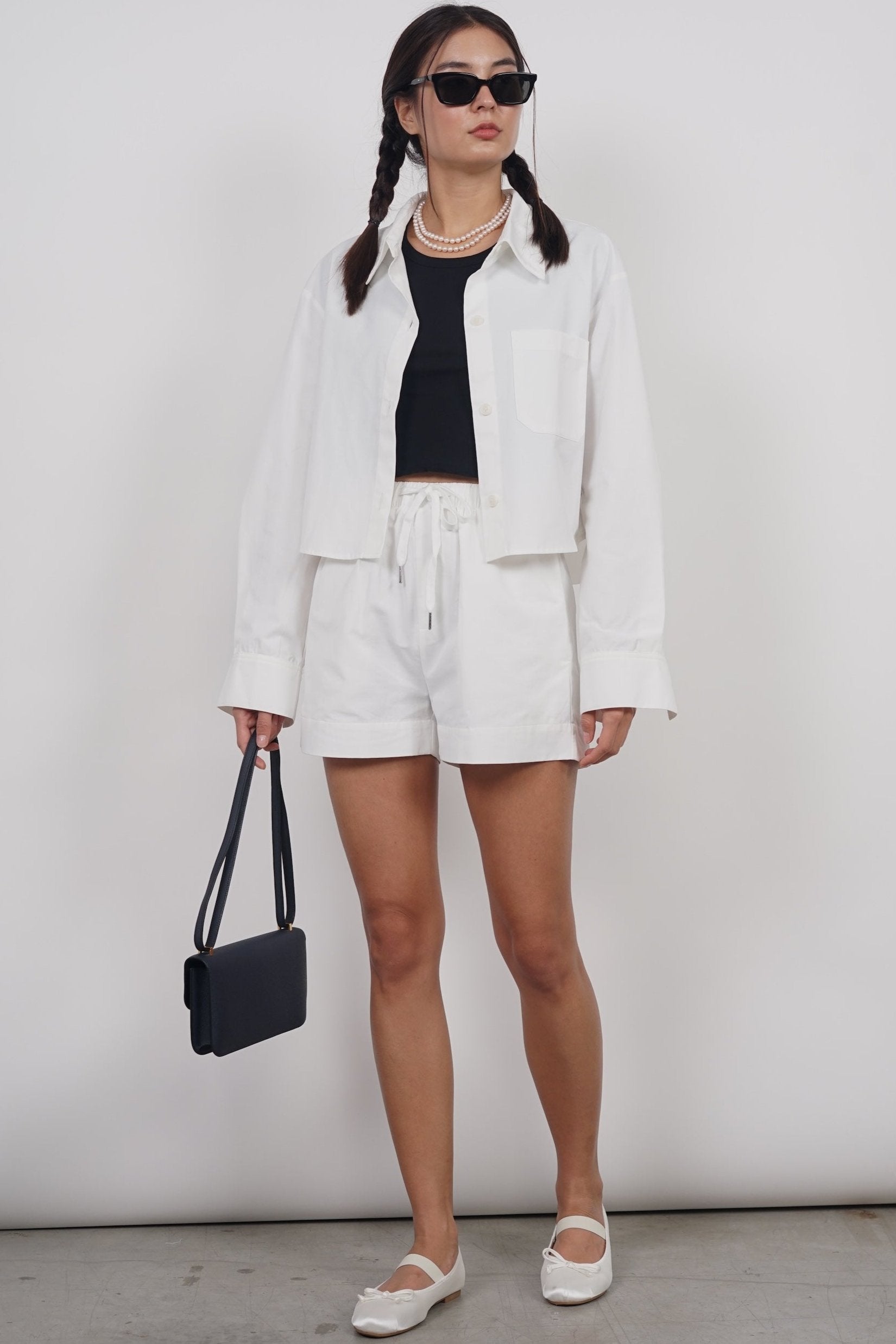 Oversized Button Down Shirt in White