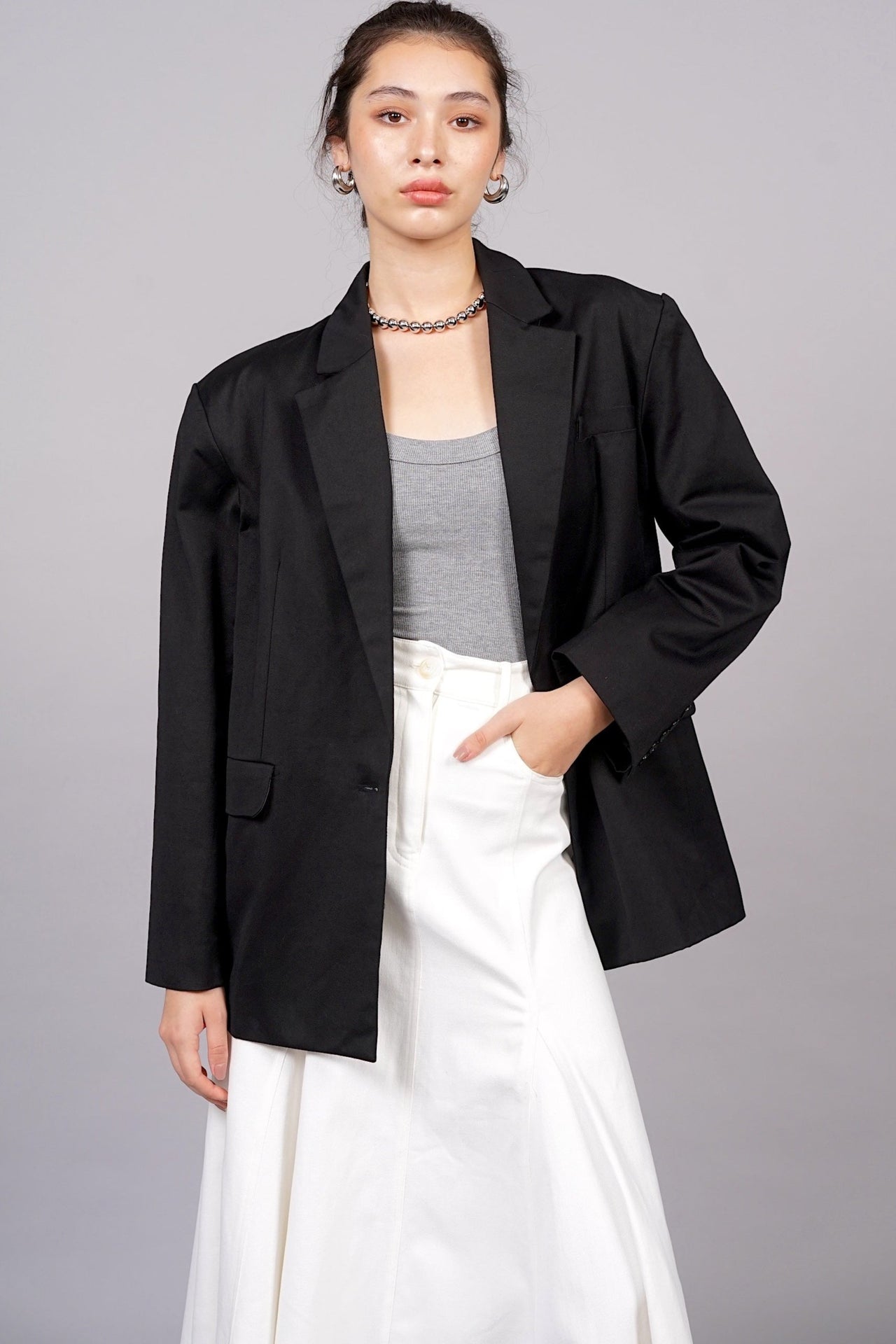 Belted Jacket in Black