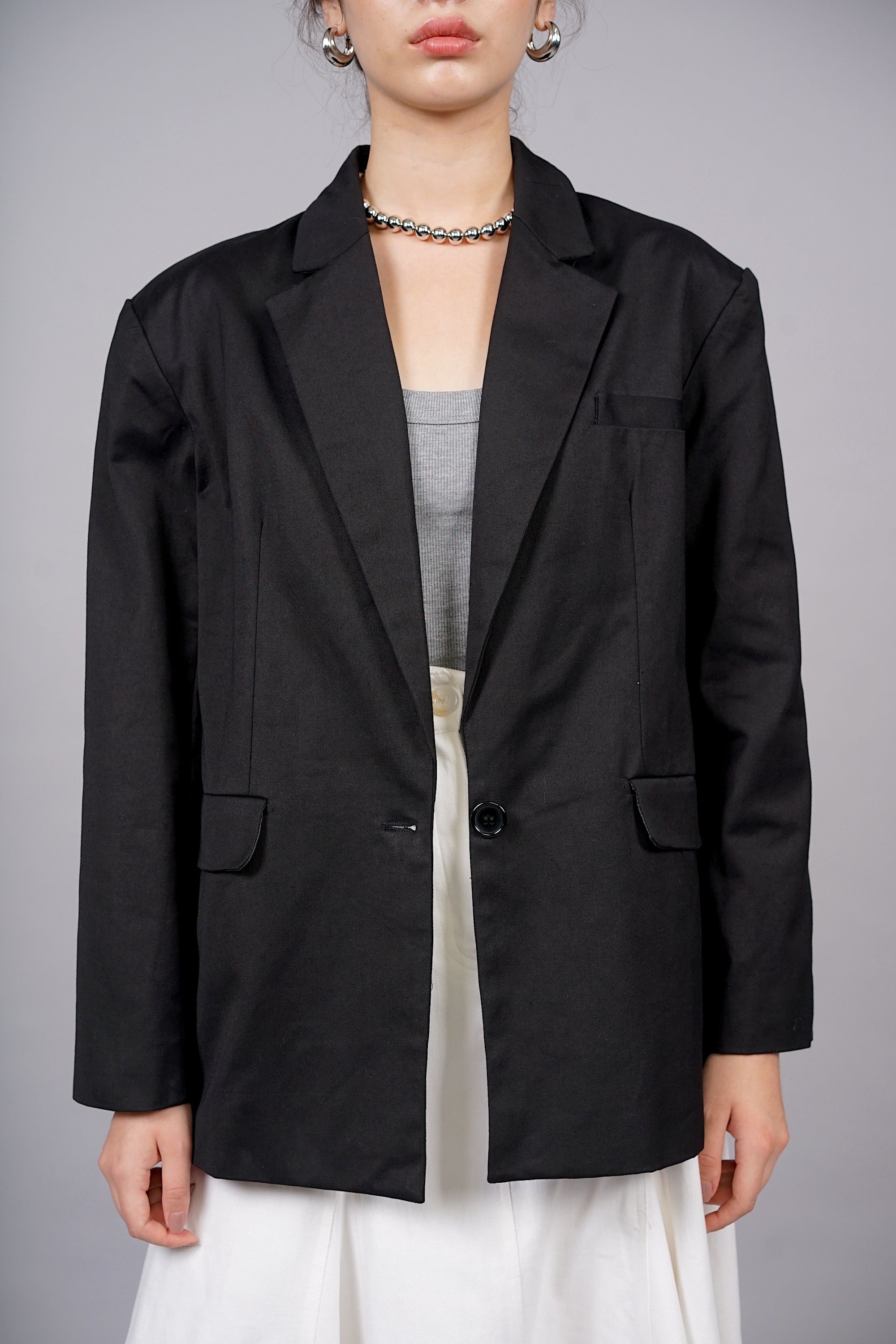 Belted Jacket in Black