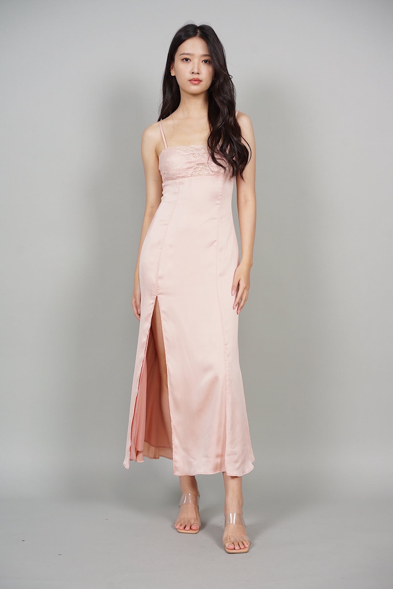 Selene Cami Dress in Powder Pink