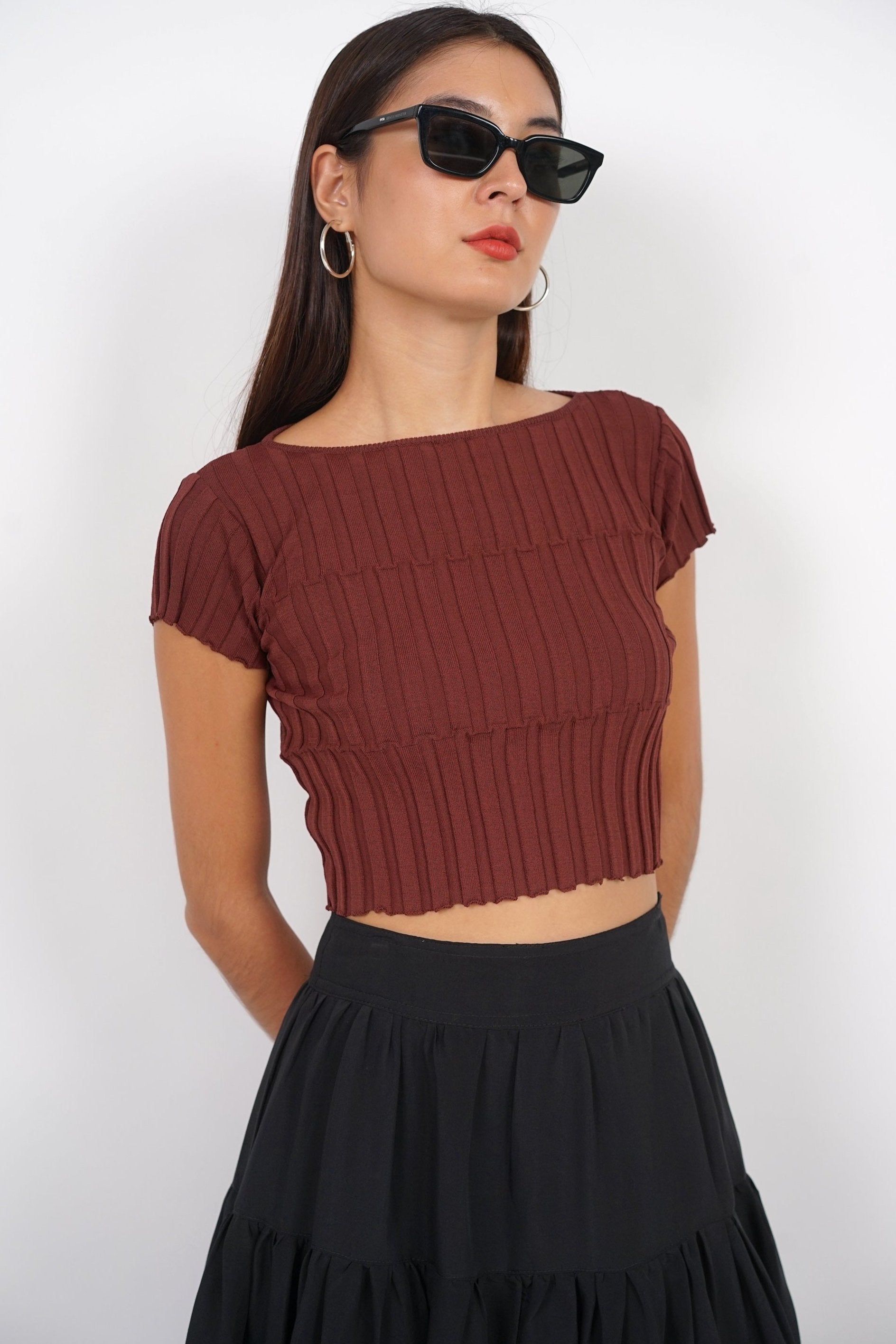 Cloud Maxi Skirt in Jet Black