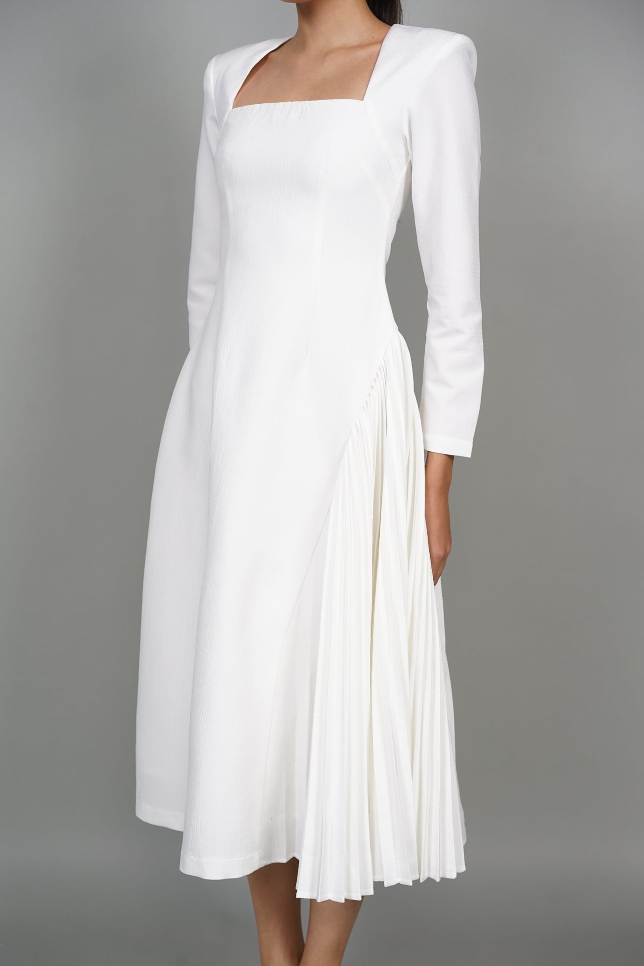 Tenzi Midi Dress in White