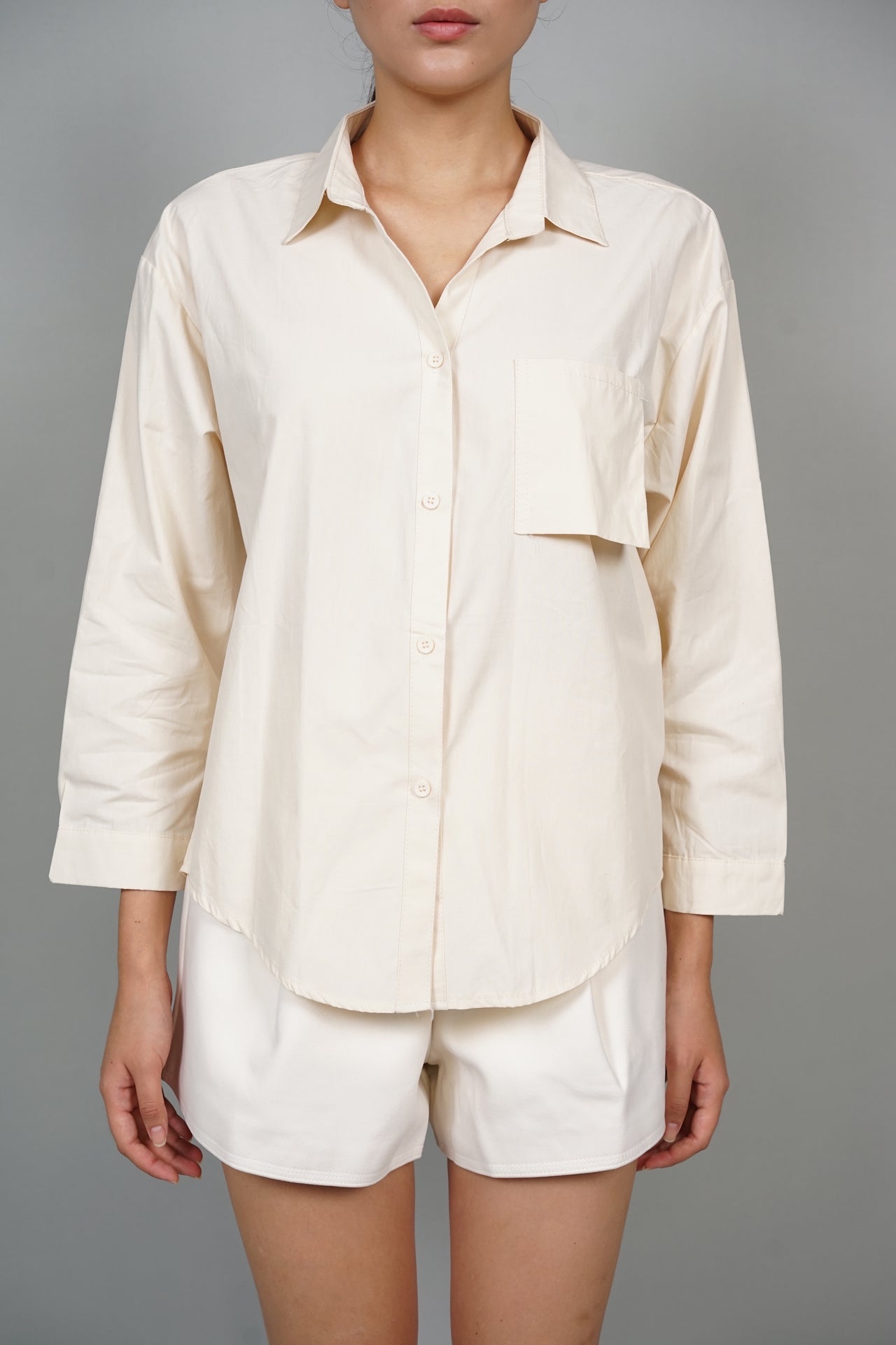 EVERYDAY / Rocco Buttoned Shirt in Ecru
