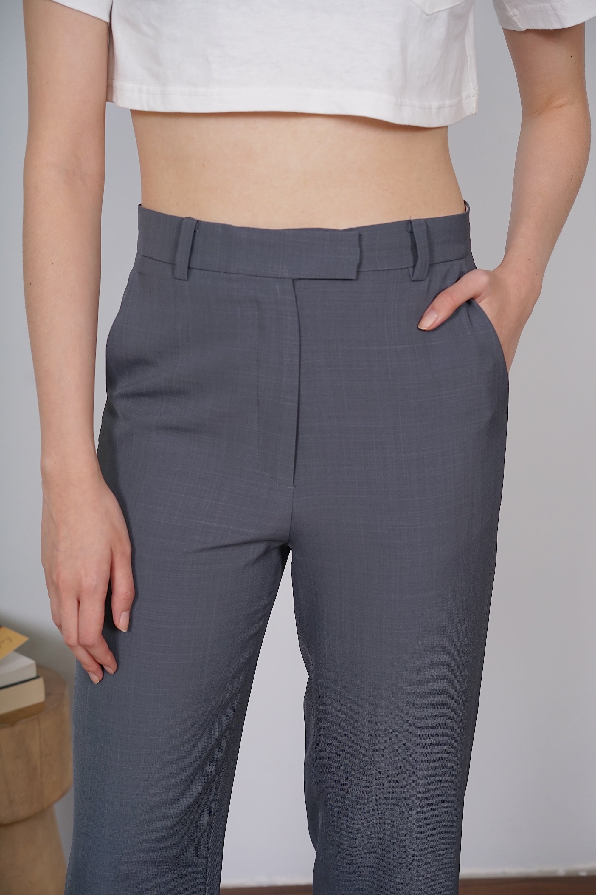 Hoshino Suit Pants in Gris