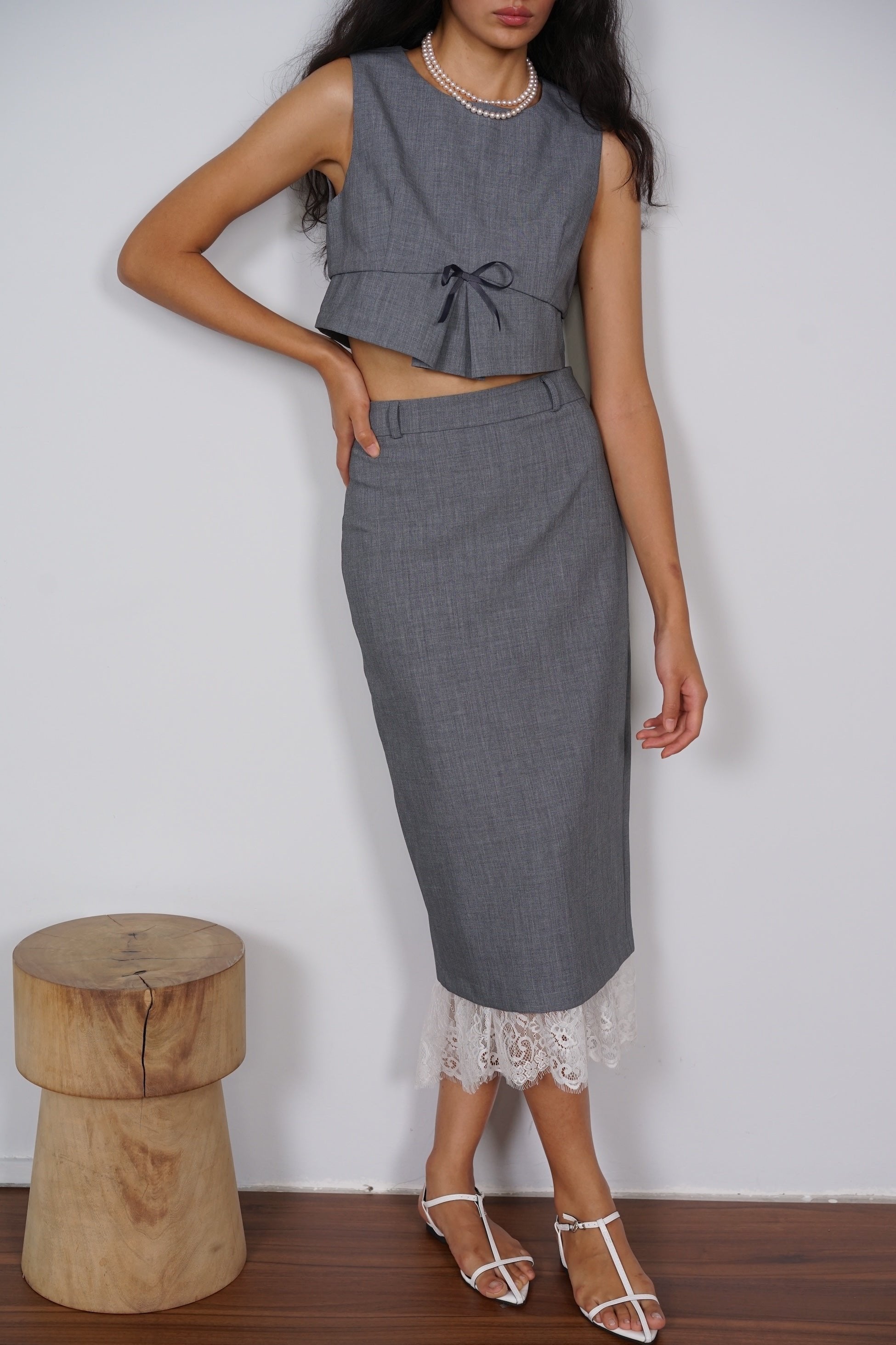 Technical Top in Misty Grey