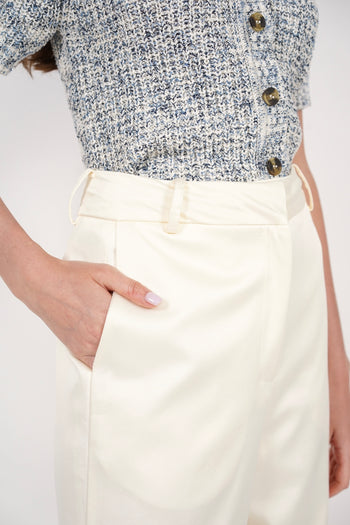Straight Cut Pants in Ecru