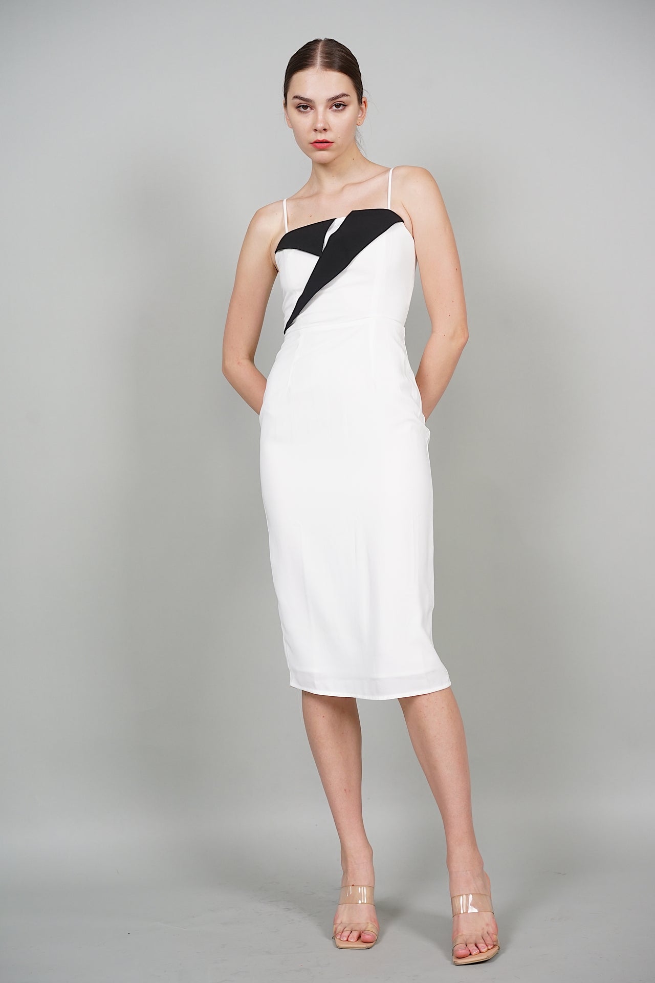 Aspen Midi Dress in White