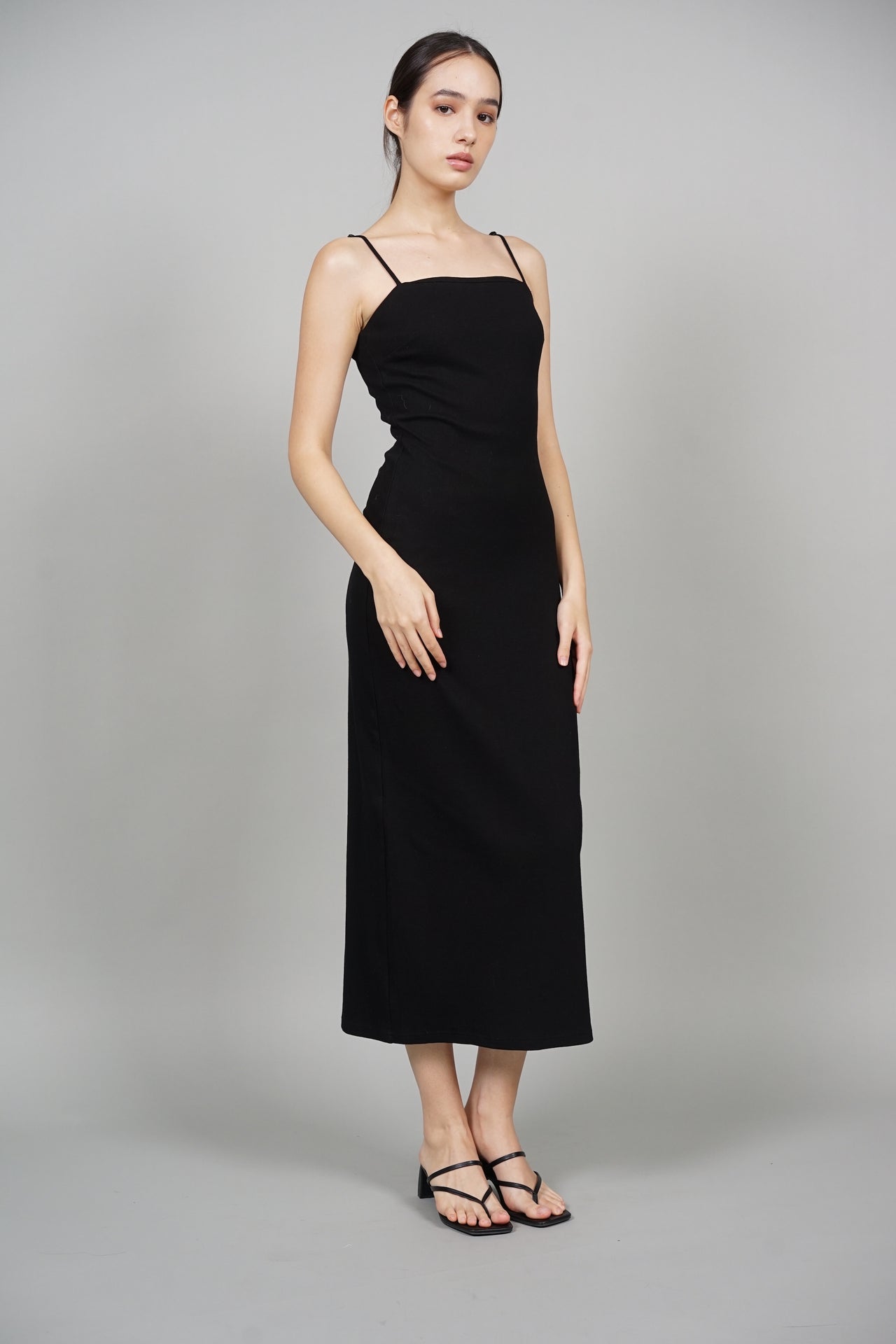 Samara Cami Knit Dress in Black